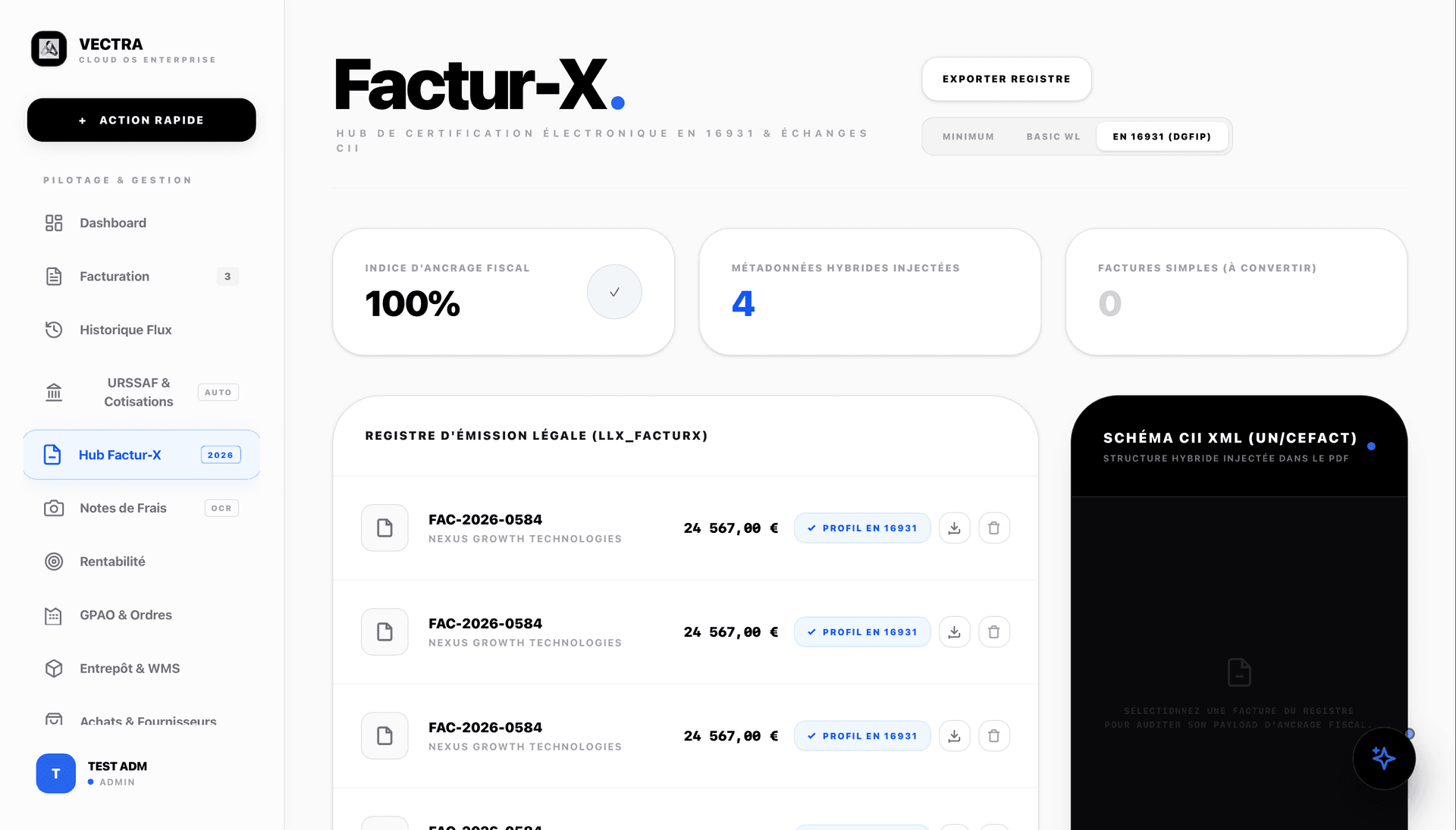 Hub Factur-X